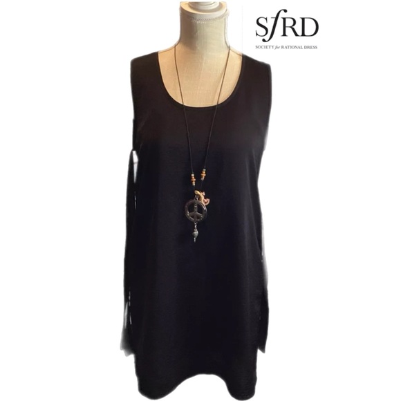 Society of Rational Dress S Black Simple Dress Size Small. Unique. - Picture 1 of 16